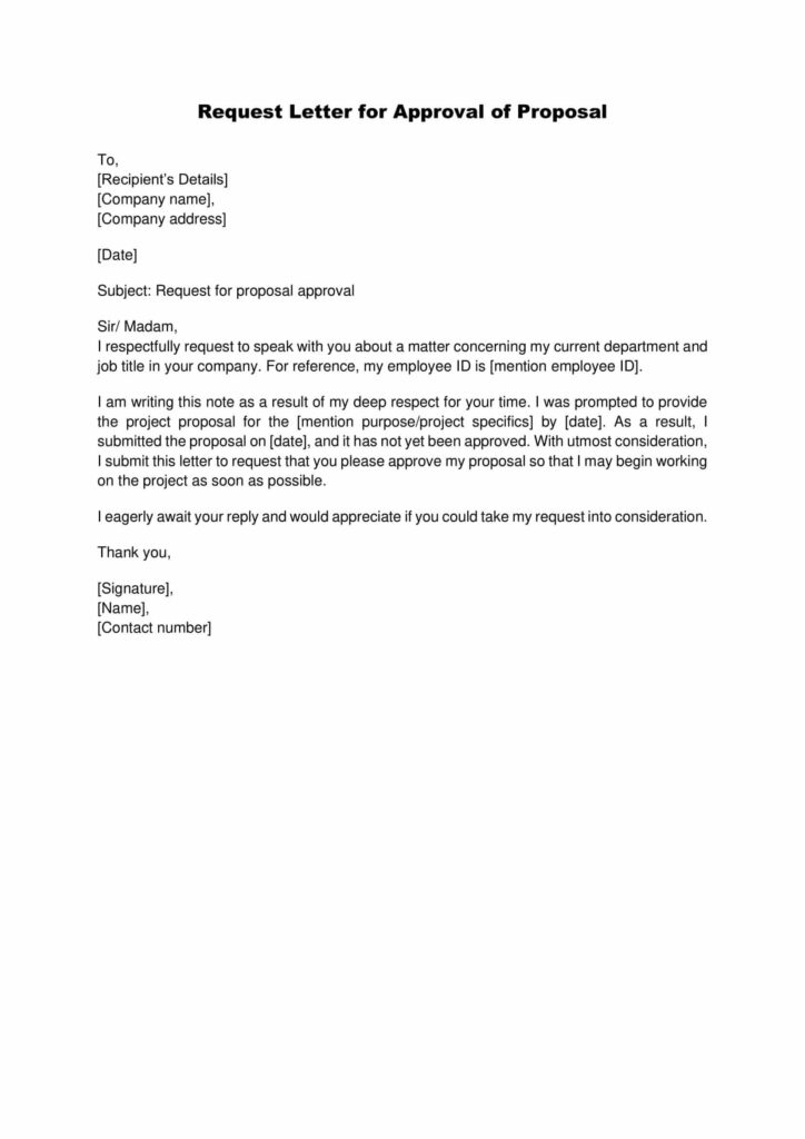 Request Letter for Approval of Proposal